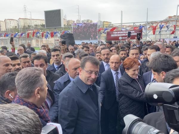 İmamoğlu ve Akşener İBB Gaziosmanpaşa Halit Kıvanç Şehir Stadı'nın açılış törenine katıldı