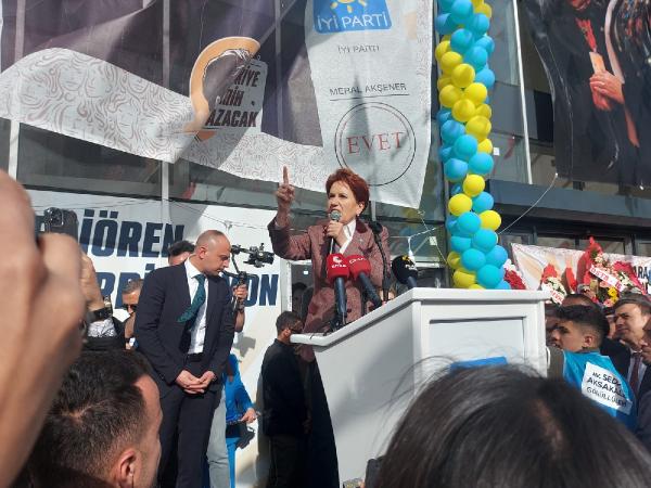 Akşener: Bir şeyi değiştirdiniz, Türkiye'de her şeyi değiştirdik