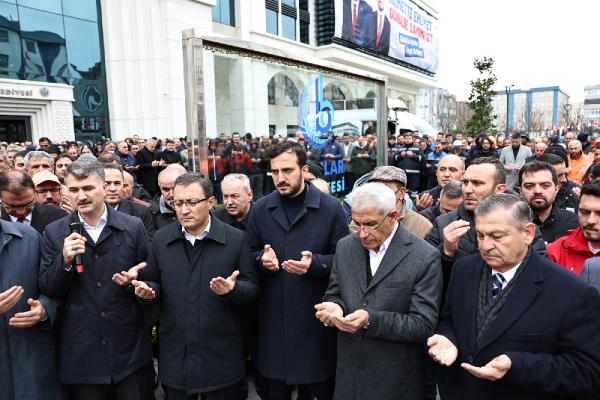 Bağcılar Belediyesi'nin çalışanları son yolculuğuna uğurlandı 