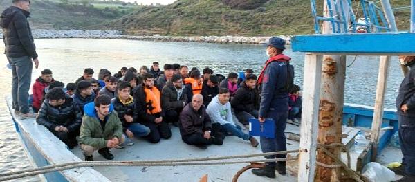 Çanakkale'de 81 kaçak göçmen yakalandı, 39 kaçak göçmen kurtarıldı