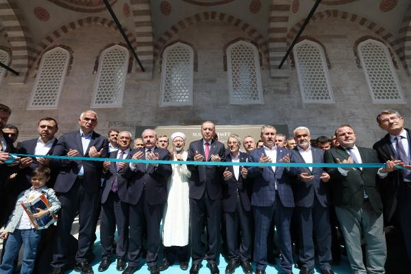 Cumhurbaşkanı Erdoğan Sultanahmet Camii'nin ibadete açılışı töreninde konuştu