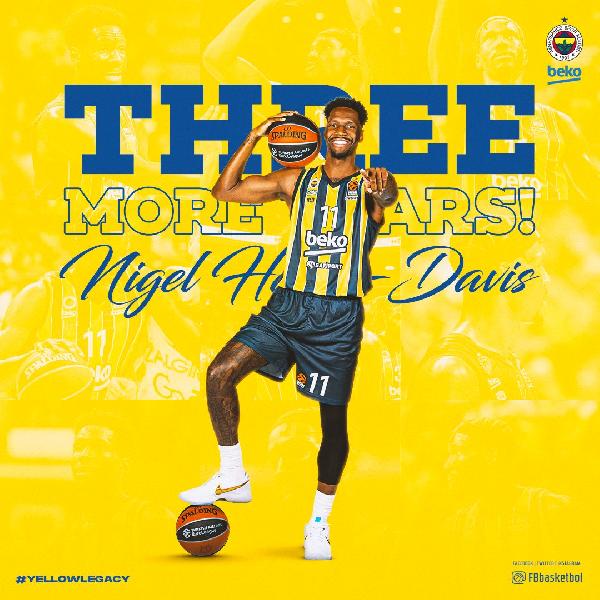 Nigel Hayes-Davis üç sezon daha Fenerbahçe Beko’da