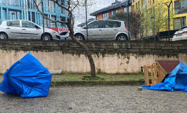 Sarıyer'de sitede köpek kulübesi gerginliği