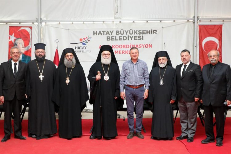 Antakya ve Tüm Doğu Patriği'nden Hatay Büyükşehir'e ziyaret