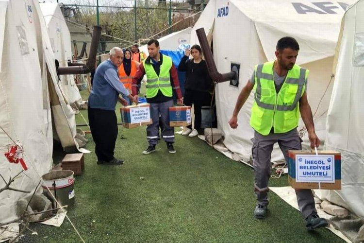 Bursa İnegöl'ün hayırları afetzedelere umut oluyor