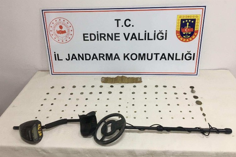 Edirne’de 93 adet sikke ele geçirildi