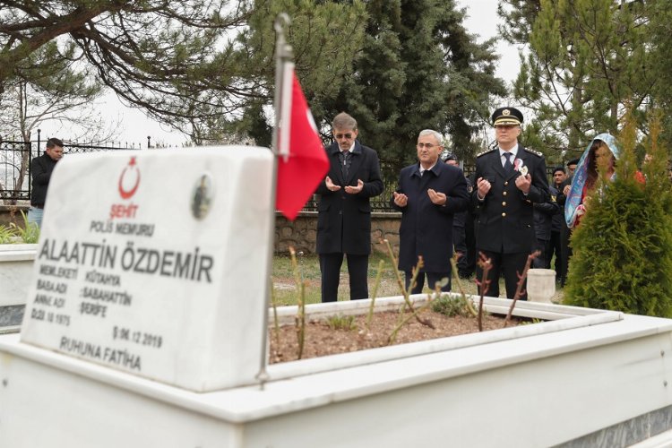 Kütaya'da Polis ve Hava Şehitleri unutulmadı