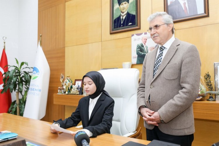 Sakarya'nın çocuk başkanı 'proje' mesajı verdi