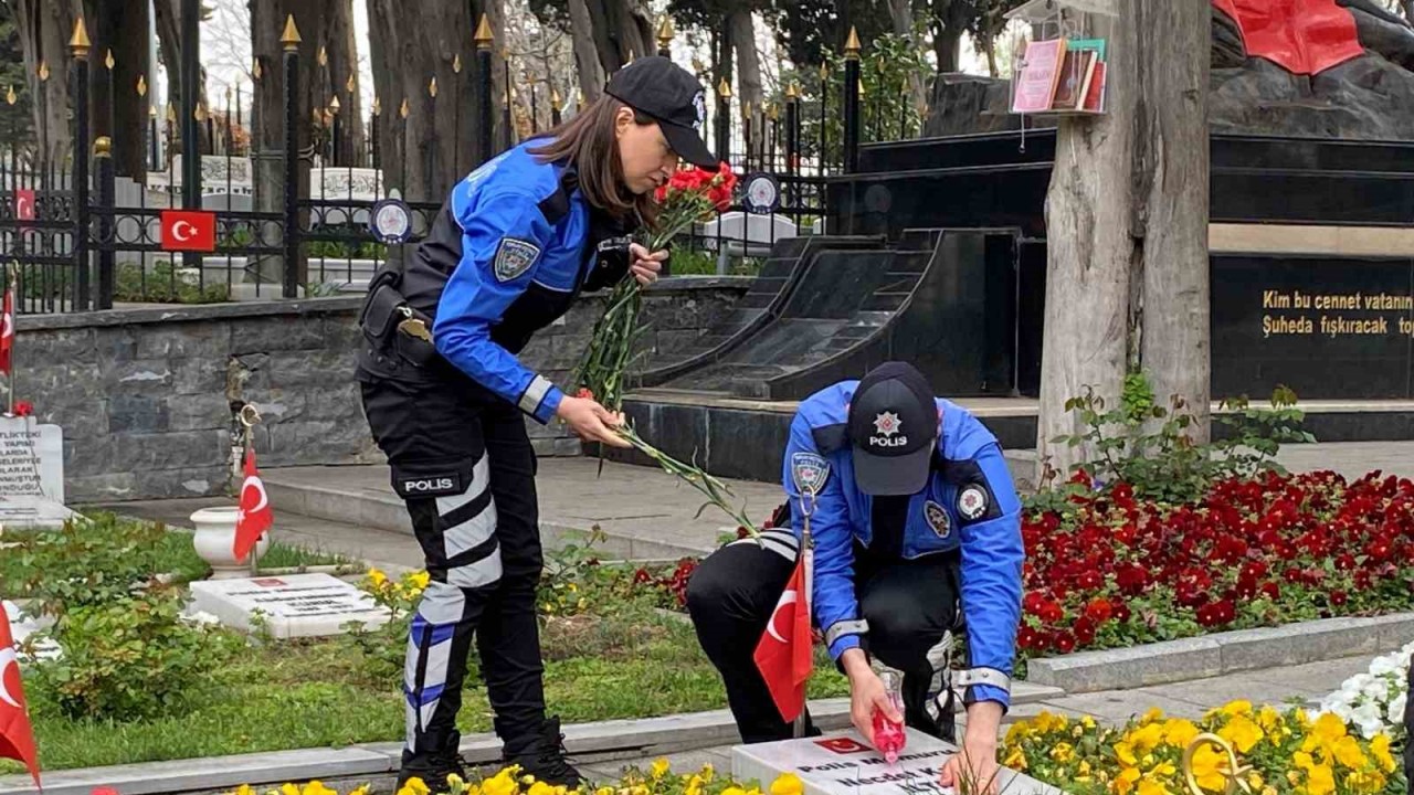 İstanbul polisi bayram öncesinde şehit ailelerini yalnız bırakmadı