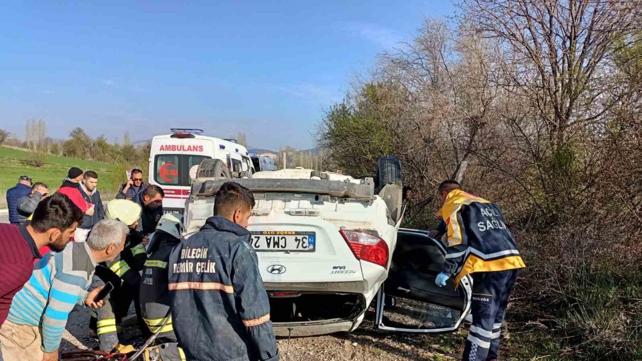 Konya’da otomobil takla attı: 1 ölü, 2 yaralı