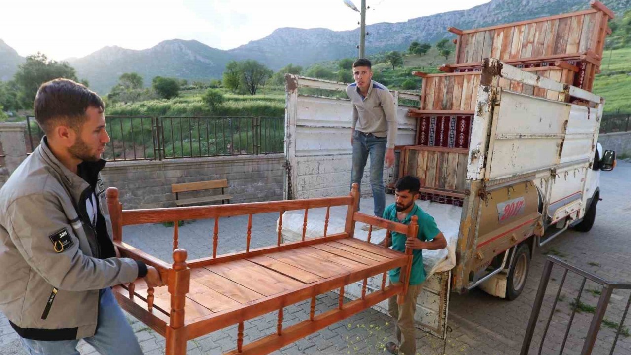 Mardin’de sosyal yaşam evlerine sedir dağıtımı başladı