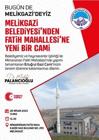 Melikgazi Belediyesi’nden Fatih Mahallesi’ne yeni bir cami