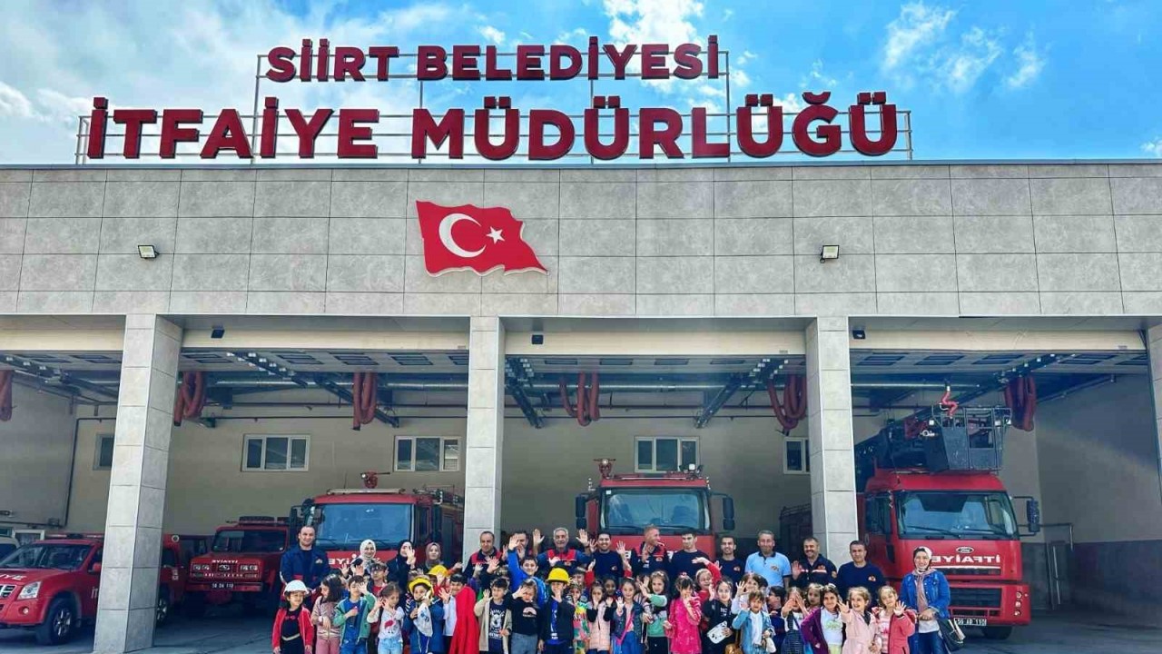 Siirt itfaiyesinden öğrencilere eğitim