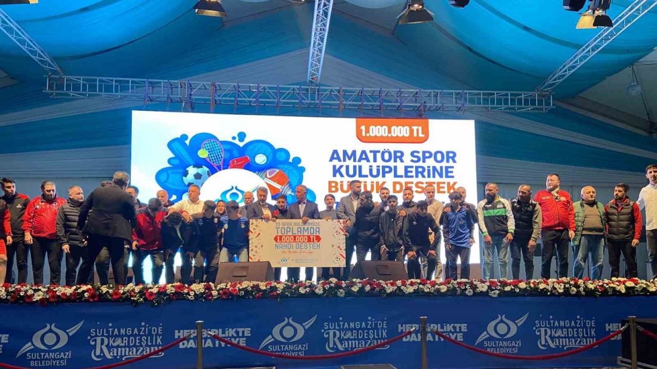 Sultangazi Belediyesi’nden amatör spor kulüplerine 1 milyonluk destek