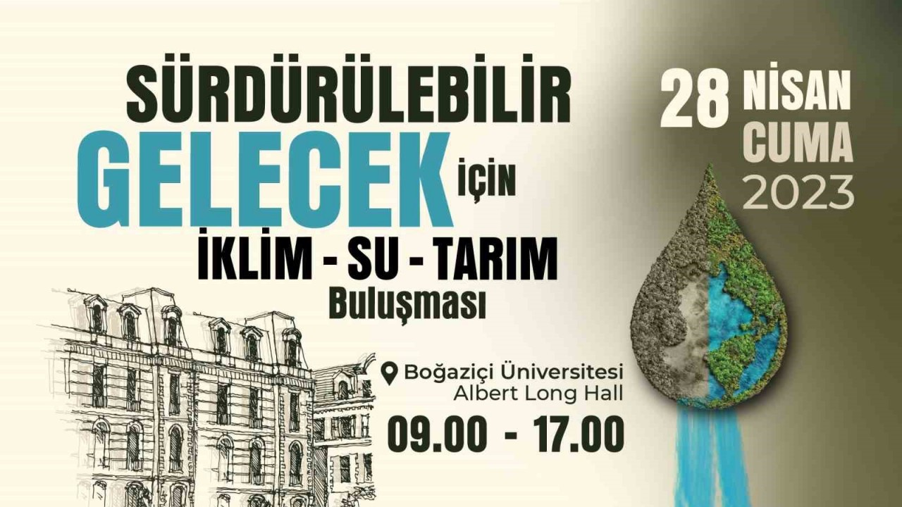 Sürdürülebilir Gelecek İçin “İklim-Su-Tarım” Zirvesi yarın başlıyor