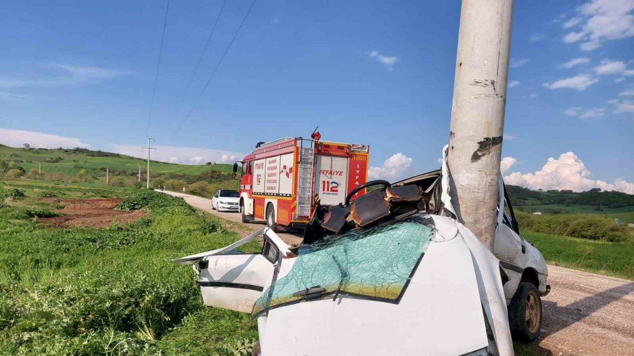 Susurluk’ta trafik kazası: 1 yaralı