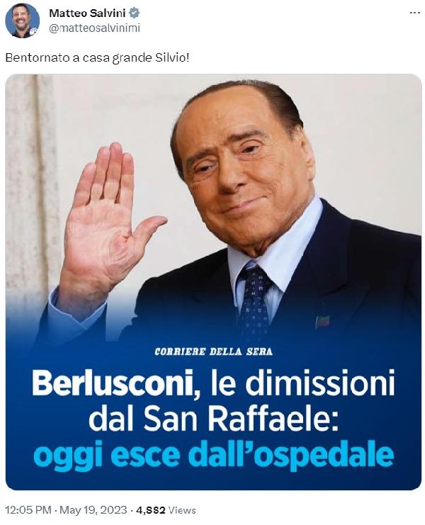 Berlusconi, 45 günlük tedavi sonrasında bugün taburcu edilecek