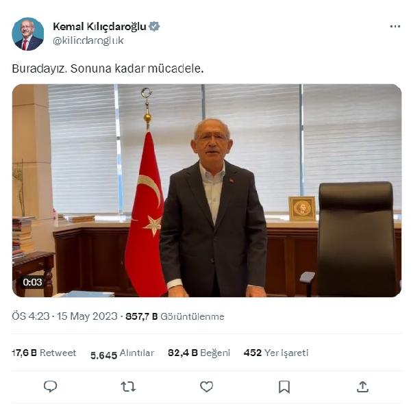 Kılıçdaroğlu: Sakın ola ümitsizliğe kapılmayın (2)