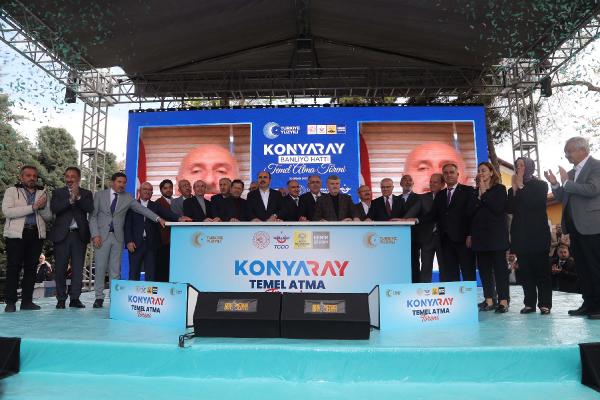 'KONYARAY Banliyö Hattı'nın temeli atıldı