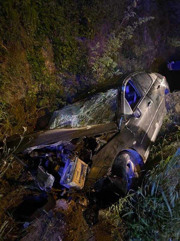 Ordu'da otomobil kanala devrildi: 1 ölü, 1 yaralı