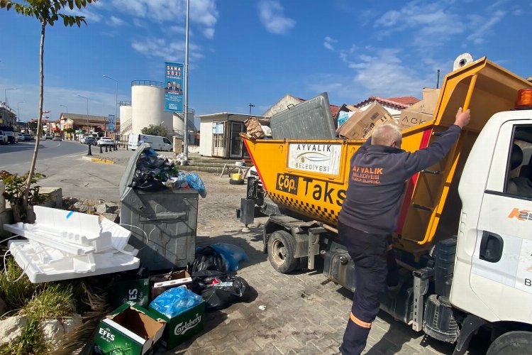 Sezon öncesi Ayvalık'ta detaylı temizlik