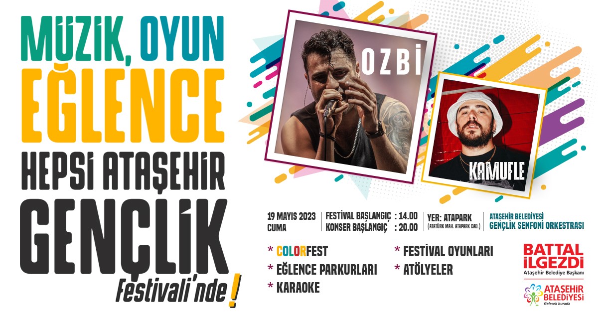 19 Mayıs Ataşehir’de Gençlik Festivali ile kutlanacak