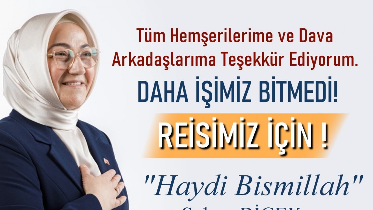 AK Parti Milletvekili adayı Biçek’ten teşekkür mesajı