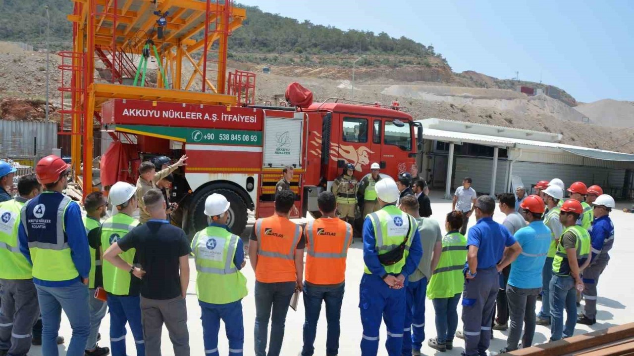 Akkuyu NGS’de bulunan gönüllü yangın ekibine eğitim verildi