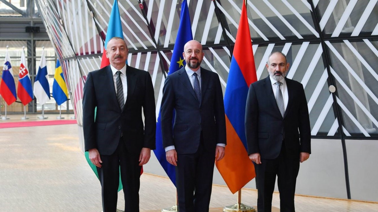 Aliyev, Michel ve Paşinyan’dan Brüksel’de üçlü zirve