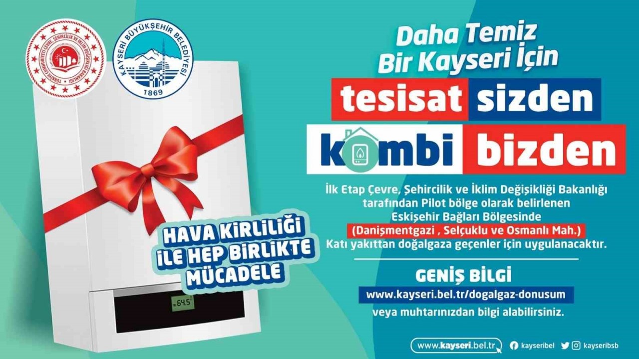 Büyükşehir’den ’Tesisat sizden Kombi Bizden’ Uygulaması