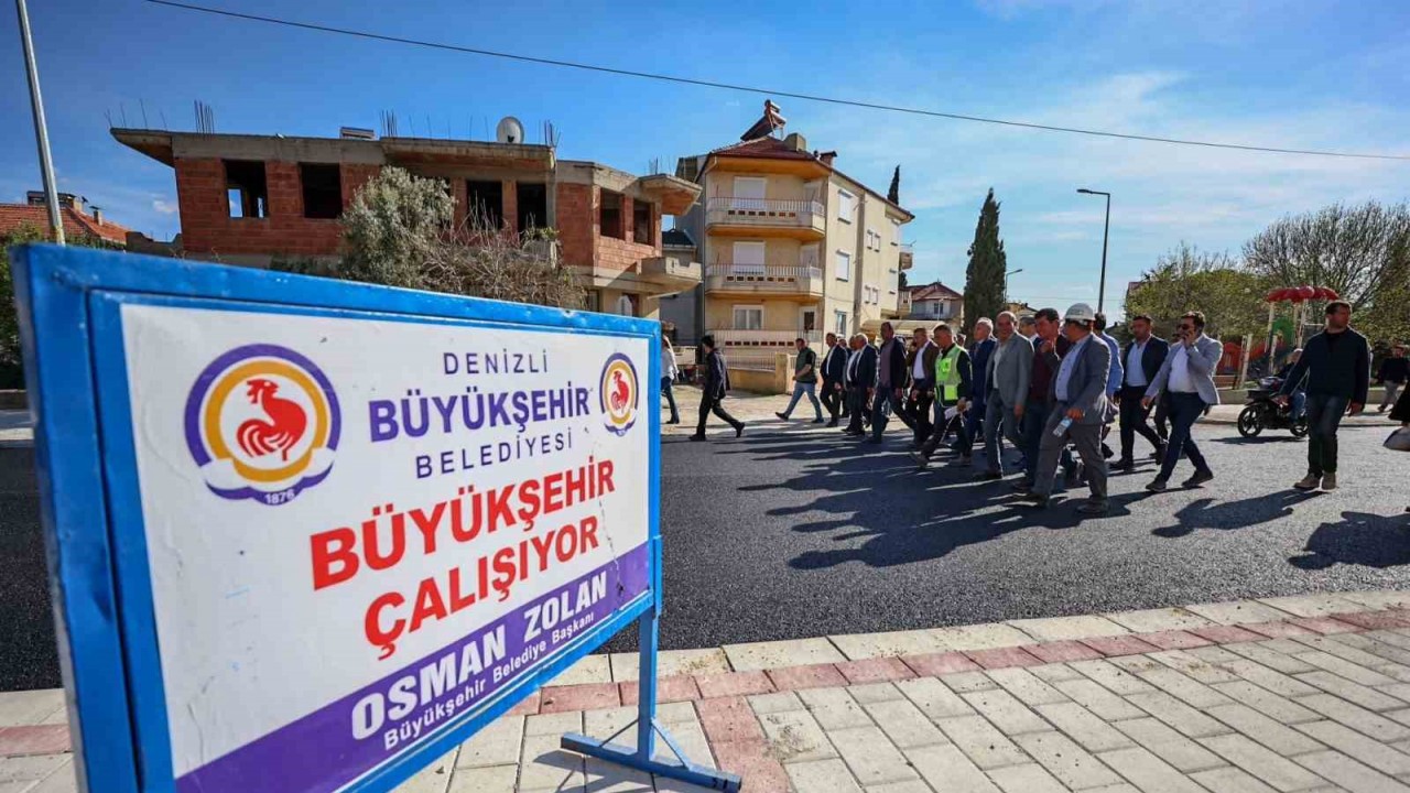 Çivril’de geciken üstyapı yatırımlarına büyükşehir el attı