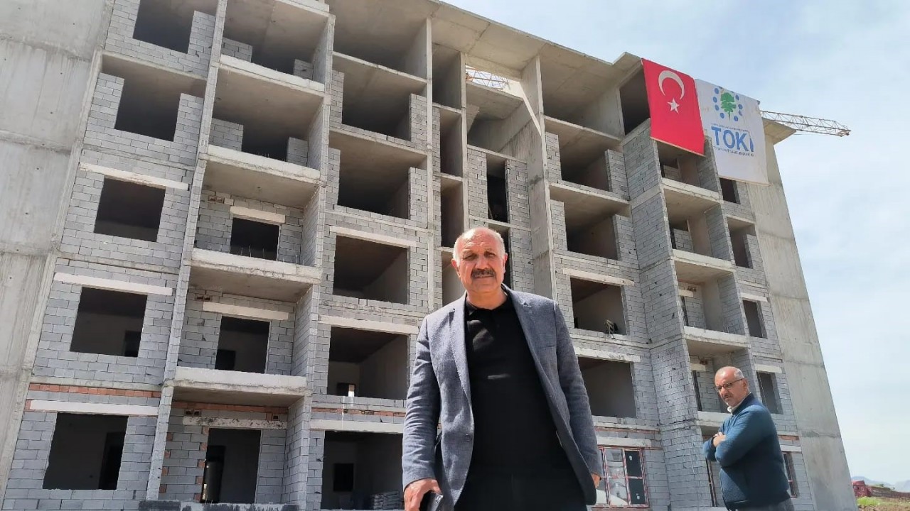 Doğanşehir’deki kalıcı konutlar hızla yükseliyor