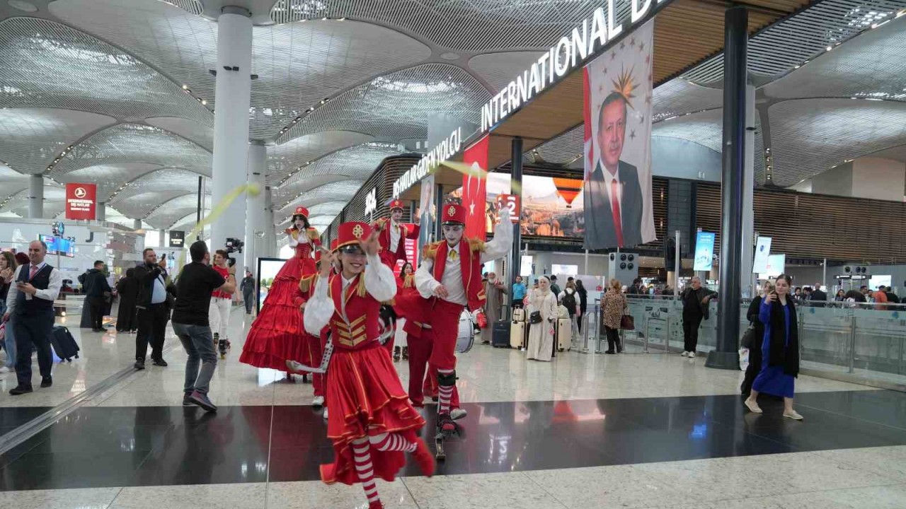 İstanbul Havalimanı’nda 19 Mayıs coşkuyla kutlandı