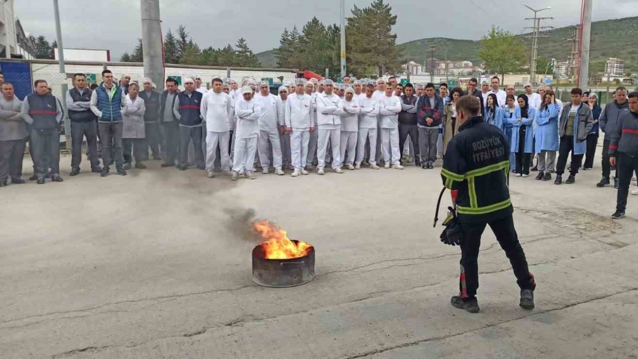 İtfaiyeden yangın eğitimi