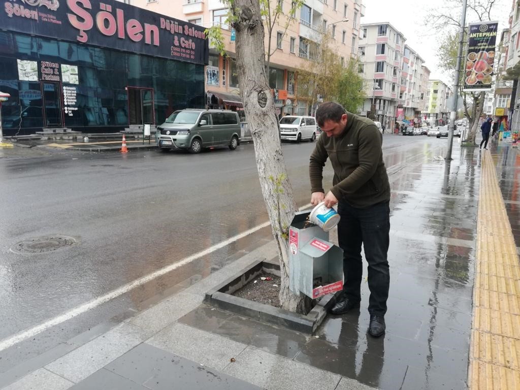 Kars Belediyesi 130 noktada sokak köpeklerinin beslenmesini sağlıyor