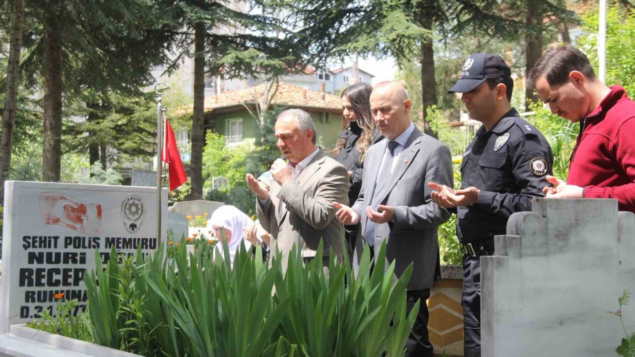 Kastamonu Emniyet Müdürlüğü şehit memurunu Havza’da andı