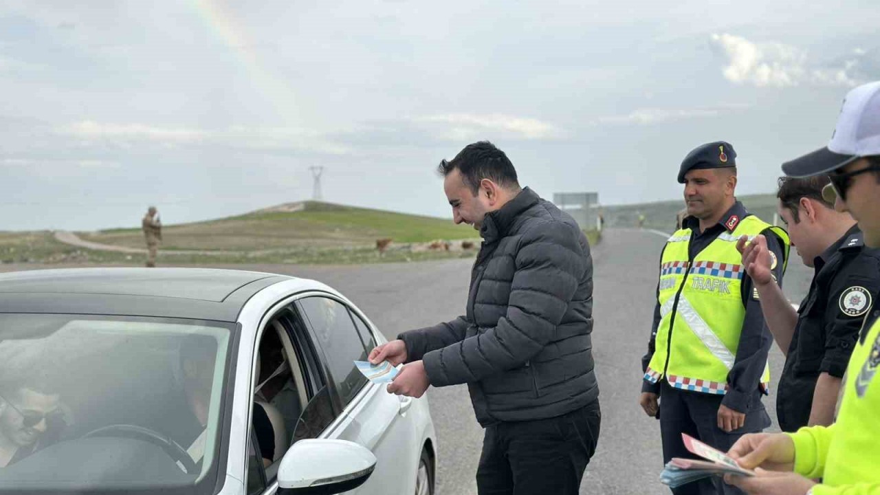 Kaymakam Karakaş, ekiplerle birlikte uygulama yaptı