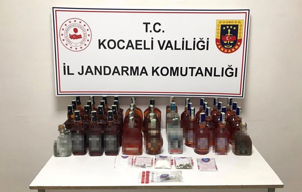 Kocaeli’de gümrük kaçağı alkol ele geçirildi