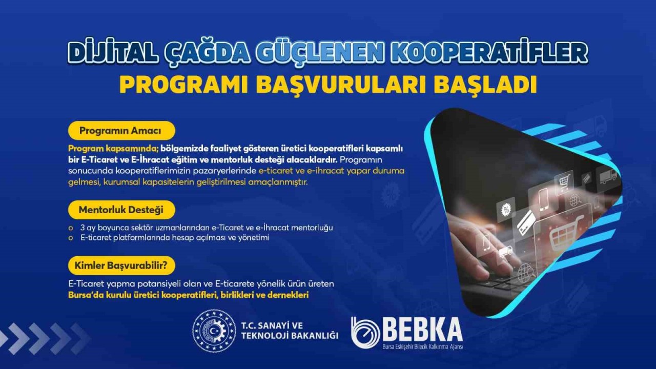 Kooperatifler, BEBKA’nın e-ticaret programıyla büyüyecek