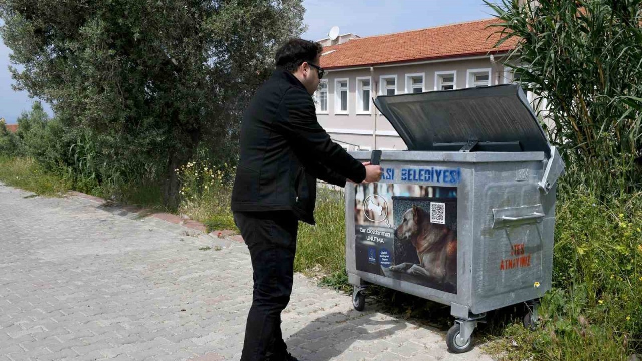 Kuşadası’nda karekodlu çöp konteyneri dönemi