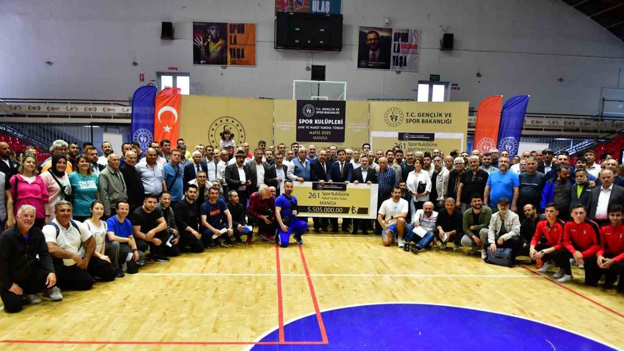 Manisa’da 261 spor kulübüne 5 milyon 505 bin TL destek