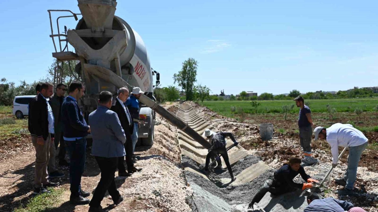 Oğuzeli’nde çiftçiye sulama kanalı müjdesi