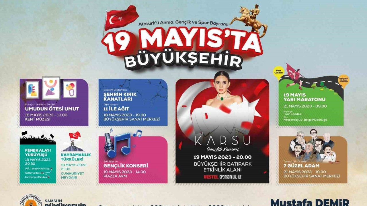 Samsun’da 19 Mayıs coşkusu yaşanacak