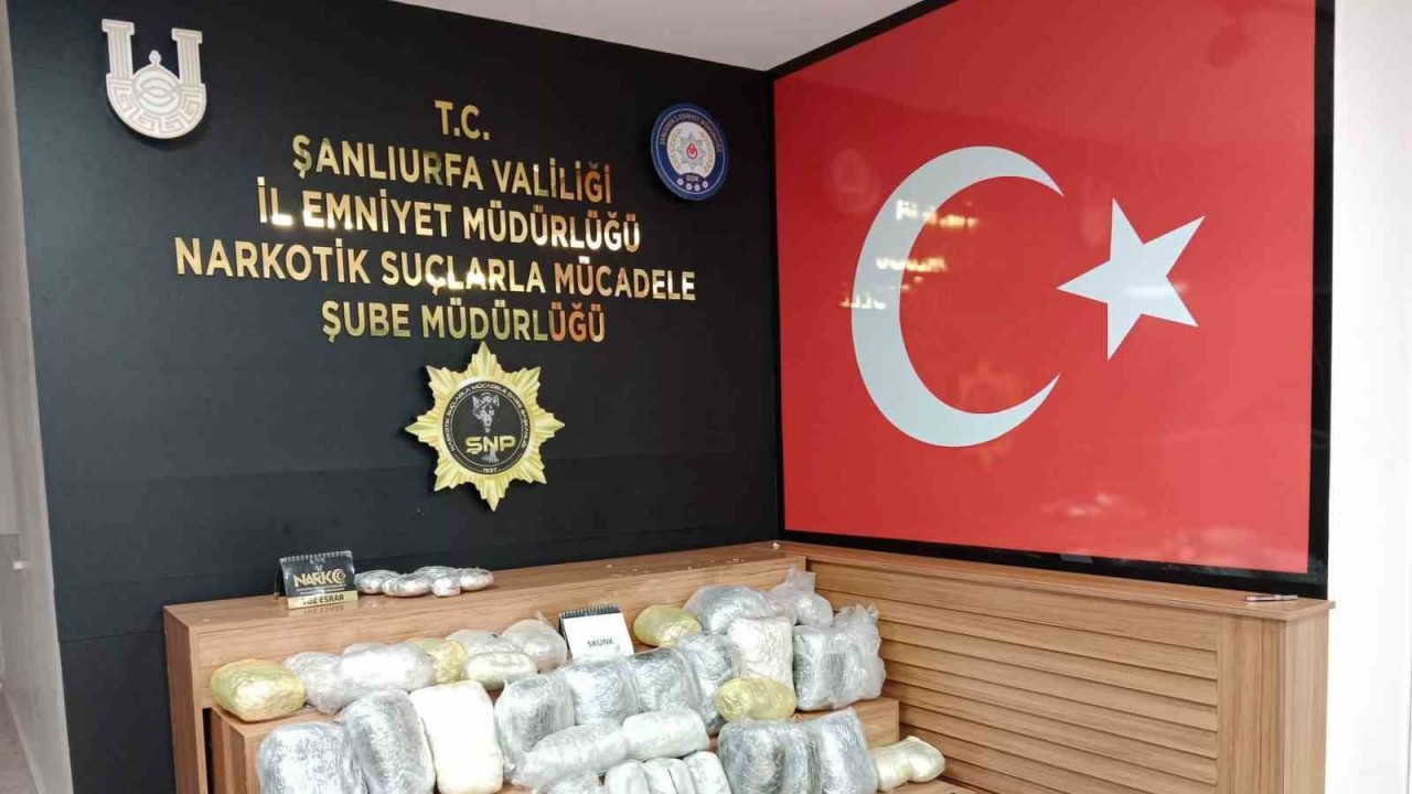 Şanlıurfa’da 48 kilo uyuşturucu ele geçirildi