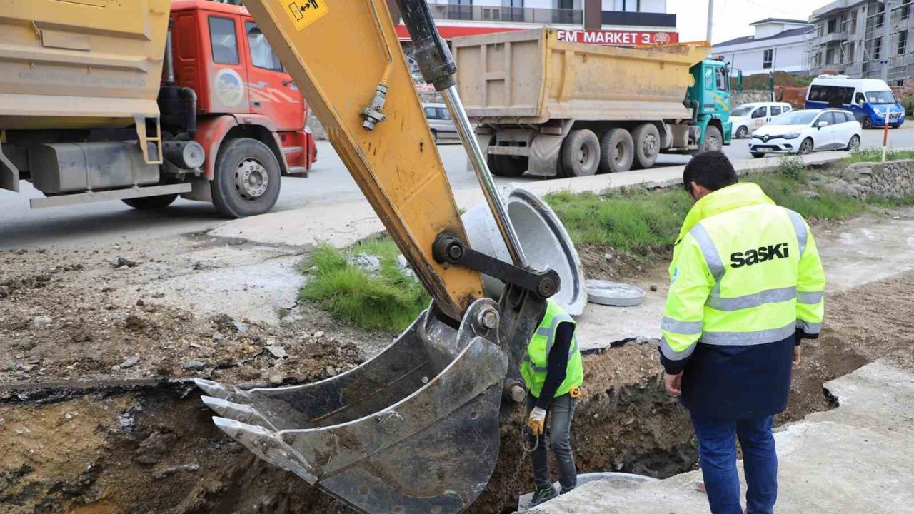 Serdivan’ın güçlü altyapı ağına yeni yağmursuyu hattı