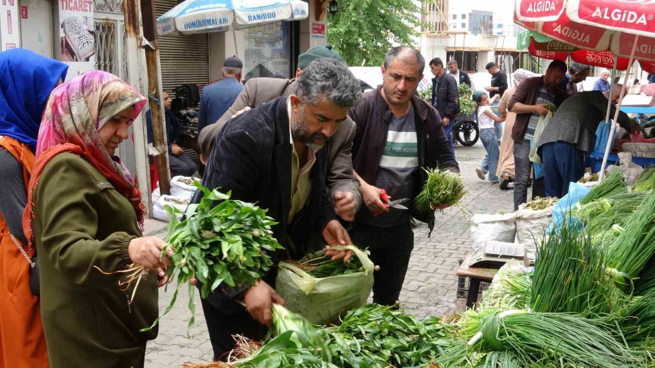 Siirt’te kenger ve sirik otu tezgahlarda yerini aldı