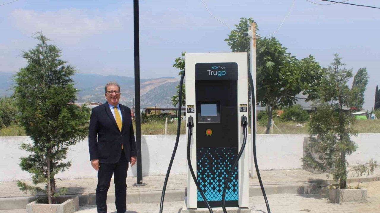 Söke Borsa Aydın’ın ilk Trugo Elektrikli Araç Şarj İstasyonu’nu kurdu