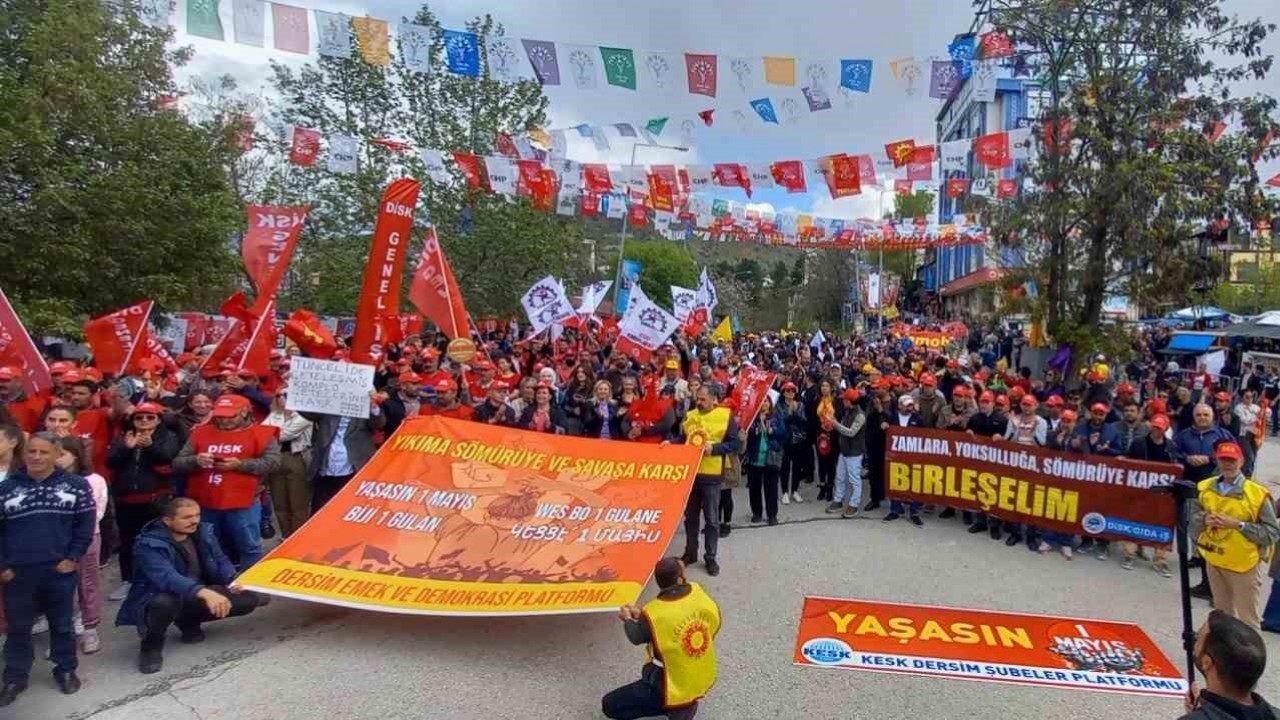 Tunceli’de 1 Mayıs Emek ve Dayanışma Günü coşkuyla kutlandı