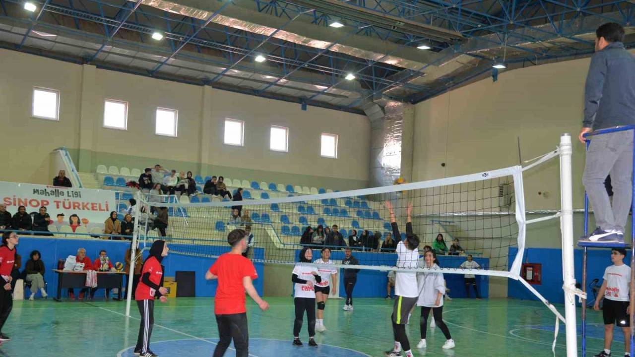 Türkeli’de "Mahalle Ligi" voleybol etkinliği