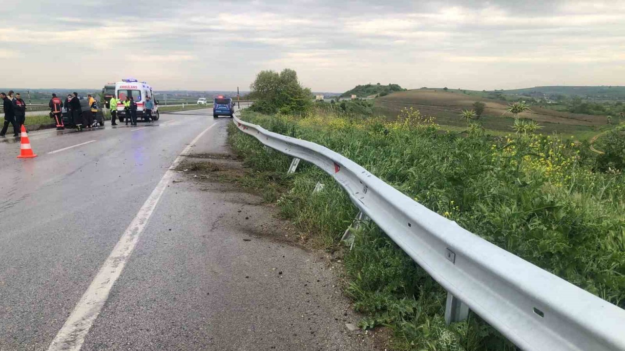 Uzunköprü’de trafik kazası: 2 yaralı